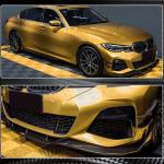 BMW 3 Series G20 320i 330i M Sport M340i 2019-2022 Front Bumper Lip Carbon Fiber