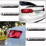 Volkswagen VW Jetta Sedan 2012-2018 Rear Trunk Spoiler Glossy black ABS