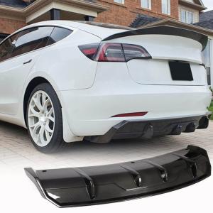 Tesla Model 3 2016-2022 Rear Bumper Diffuser Carbon Fiber