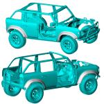 Ford BRONCO Sport Utility 2D 4D 2021-2023 Wheel Arch Fender Flares Carbon Fiber