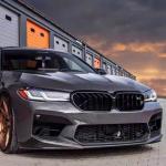 BMW 5 Series F90 M5 LCI 2021-2023 Carbon Fiber Front Bumper Lip Spoiler