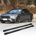 Mercedes W213 E43 E53 E63 AMG Sedan 2017-2020 Side Skirts Carbon Fiber