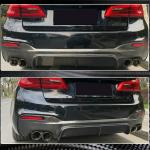 BMW 5 Series G30 520i 530i 540i M Sport M550i 2017-2020 Rear Bumper Diffuser Carbon Fiber
