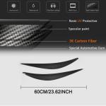 Infiniti Q50 2014-2017 Headlight Eyebrows Lamp Eyelids Carbon Fiber