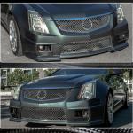 Cadillac CTS-V 2009-2015 Front bumper with Splitters Carbon Fiber