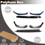 Front Bumper Lip Splitter for Honda Civic 11th 2025+ Blue Lagoon 3PCS | PP Lower Chin Bumper Spoiler Splitter Protection Air Dam Body Kit