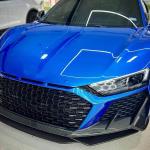 Audi R8 V10 Coupe Spyder Convertible 2Door 2022+ Front Bumper Lip Dry Carbon Fiber