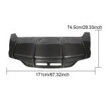 Mercedes Benz (W217) C217 S500 S550 Sport Pre-facelift 2015-2017 Rear Bumper Diffuser Carbon Fiber