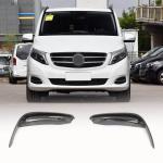 Mercedes Benz V Class W447 V220d V250 Van 4-Door 2016-2018 Fog Lamp Light Covers Carbon Fiber