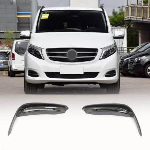Mercedes Benz V Class W447 V220d V250 Van 4-Door 2016-2018 Fog Lamp Light Covers Carbon Fiber