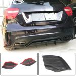 Mercedes Benz W176 Sport A45 Hatchback 2013-2018 Rear Bumper Splitters Carbon Fiber