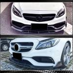 Mercedes Benz W205 C63 AMG Pre-facelift 2015-2019 Front Bumper Lip Carbon Fiber