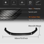 Audi S4 A4 Sline B9 Sedan 2017-2020 Front Bumper Lip Carbon Fiber