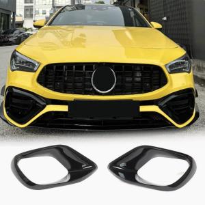 Mercedes Benz W118 C118 CLA45 AMG 2020-2022 Front Bumper Vents Glossy Black ABS