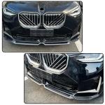 Carbon Look Front Lip Spoiler Compatible with BMW X3 G45 2025+ Sport Utility 4-Door ABS Car Front Bumper Lower Spoiler Lip Splitter Body Kit Trim Protection 4PCS