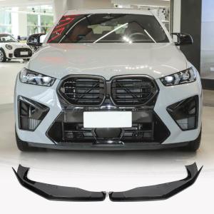 BMW X6M F96 2023-2024 Front Bumper Lip Dry Carbon Fiber