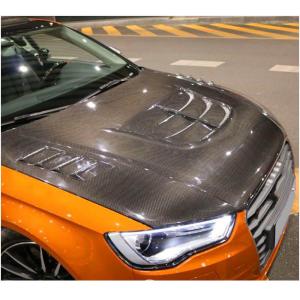 Audi A3 Sline S3 8V Pre-facelift 2014-2016 Engine Bonnet Hood Cover Carbon Fiber