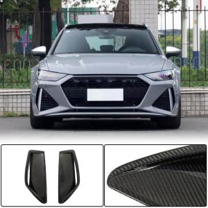 Audi RS6 C8 Avant 2019-2022 Front Bumper Vents Dry Carbon Fiber