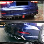 Audi S3 A3 Sline 8V.5 Sedan Facelift 2017-2020 Rear Bumper Diffuser Carbon Fiber