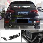 Volkswagen VW Golf 7.5 MK7.5 Base/R/GTI 2018-2020 Rear Bumper Diffuser Carbon Fiber (With Brake Light)
