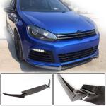 Volkswagen VW Golf 6 MK6 R/R20 2010-2013 Front Bumper Lip Carbon Fiber
