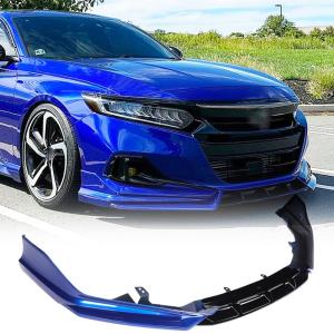 Front Bumper Lip Splitter for Honda Accord 2021-2022 Night Pearl Blue | Lower Chin Lip Front Bumper Spoiler Splitter Protector 3pcs
