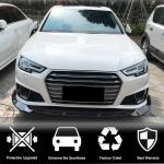 Audi S4 A4 B9 Sline Sedan 2019 Front Bumper Lip Carbon Fiber