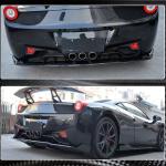 Ferrari 458 Italia Spider 2011-2013 Rear Bumper Diffuser Carbon Fiber