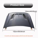 Ford BRONCO Sport Utility 2D 4D 2021-2023 Engine Bonnet Hood Cover Carbon Fiber