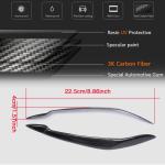 BMW X5 E70 2007-2013 Headlight Eyebrows Lamp Eyelids Carbon Fiber