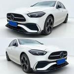 Mercedes Benz W206 C200 C300 Sedan 2022-2025 Front Bumper Lip Carbon Fiber