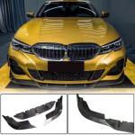 BMW 3 Series G20 320i 330i M Sport M340i 2019-2022 Front Bumper Lip Carbon Fiber