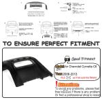 C6 Caron Fiber Rear Bumper Diffuser for Chevrolet Corvette C6 ZR1 2006-2013 | Rear Bumper Lip Apron Lower Diffuser Splitters Canard Protector
