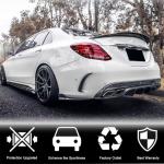 Mercedes Benz W205 Sport C43 C63 C450 AMG Pre-facelift 2015-2019 Rear Bumper Splitters Carbon Fiber