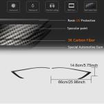 Tesla Model S 2014-2020 Headlight Eyebrows Lamp Eyelids Carbon Fiber