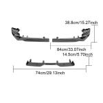 BMW 5 Series I5 G60 M Sport 2024+ Rear Bumper Diffuser Dry Carbon Fiber