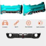 Volkswagen VW Golf 8 MK8 GTI Rear Bumper Diffuser Dry Carbon Fiber