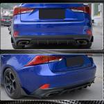 Lexus IS300 IS350 F Sport 2017-2020 Rear Bumper Splitters Carbon Fiber