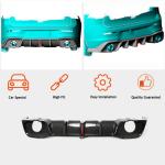 Volkswagen VW Golf 8 MK8 GTI R 2021-2023 Front Bumper Lip Side Skirts Rear Diffuser Rear Trunk Spoiler Carbon Fiber
