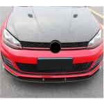Volkswagen VW Golf 7 MK7 GTI 2014-2016 Front Bumper Lip Carbon Fiber