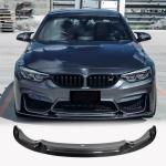 BMW F80 M3 F82/F83 M4 2014-2020 Front Bumper Lip Full Carbon Fiber
