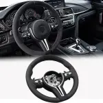 BMW Universal F8x M2 M3 M4 M5 M6 F10 F20 F22 F30 F32 F36 F06 F07 E70 Leather Car Steering Wheel Full Set(Paddles+Buttons+Trim Cover+Flat Bottom)