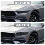 Ford Mustang S650 2024 Headlight Eyelids Lamp Eyebrows Dry Carbon Fiber