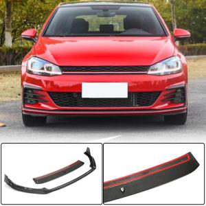 For Volkswagen VW Golf 7.5 MK7.5 GTI Carbon Fiber Front Bumper Lip Chin Spoiler