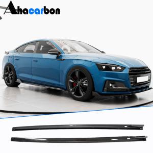 Audi A5 Sline S5 4 Door 2017-2019 Side Skirts Carbon Fiber