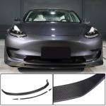 Tesla Model 3 2016-2022 Front Bumper Lip Carbon Fiber