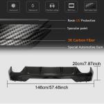 BMW 4 Series G22 G23 420i 430i M Sport M440i 2020+ Rear Bumper Diffuser Dry Carbon Fiber