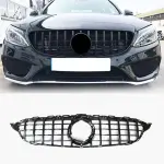 Mercedes Benz C-Class W205 C205 Sport 2Door 4Door 2019-2020 Glossy Black ABS Front Grille
