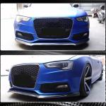 Audi S5 A5 Sline B8.5 Facelift 2012-2016 Front Bumper Lip Carbon Fiber