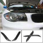 BMW 1 Series E81 E87 E82 E88 2005-2013 Headlight Eyebrows Lamp Eyelids Carbon Fiber